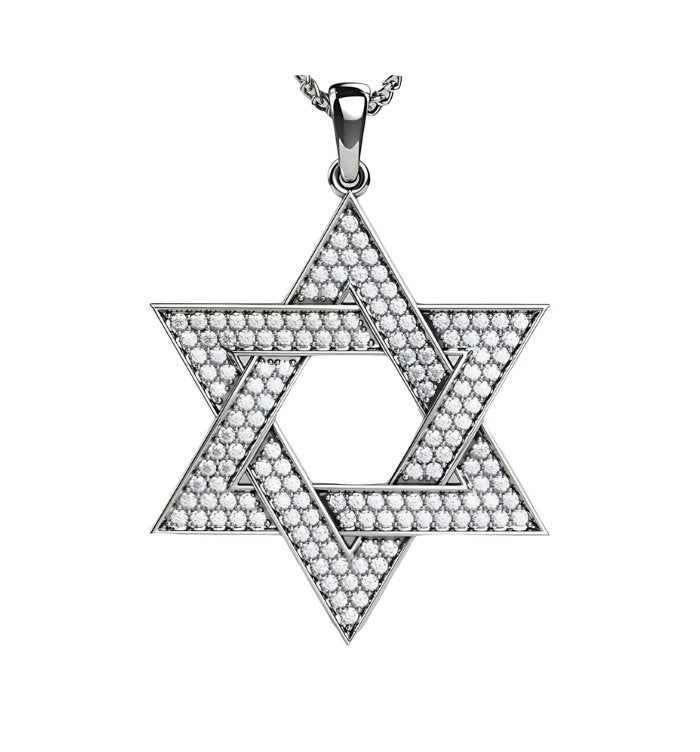 14K Gold Star of David Necklace - Yoel Saadya - JLuxury