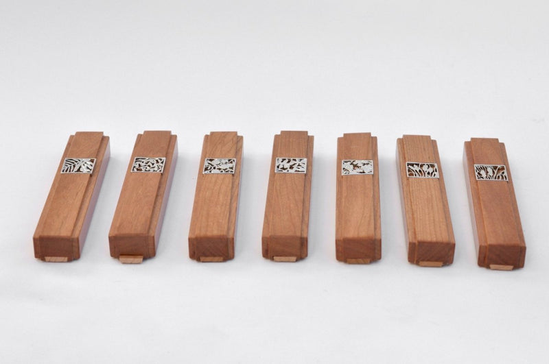 7 Species Set Israel Mezuzah - Itzhak Luvaton - JLuxury