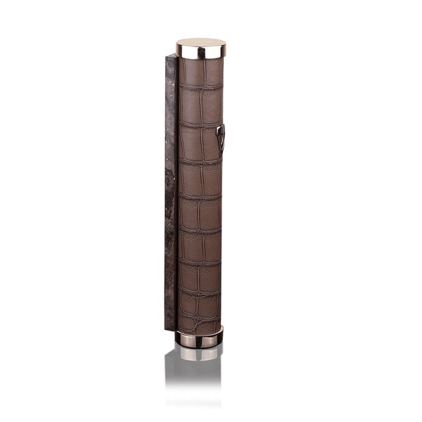 Crocodile Stone Stand Mezuzah - David Roytman - JLuxury