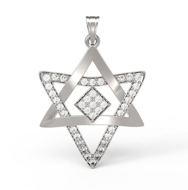 Diamond Star of David Pendant - Yoel Saadya - JLuxury