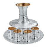 Hammered Silver Kiddush Fountain - Zion Hadad - JLuxury