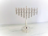 Hammered Sterling Menorah - Bier Judaica - JLuxury