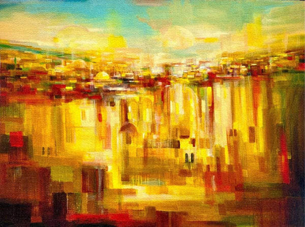 Jerusalem Red and Gold - Yoram Raanan - JLuxury