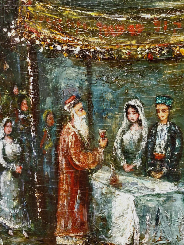 Jewish Wedding Scene - Moshe Castel - JLuxury