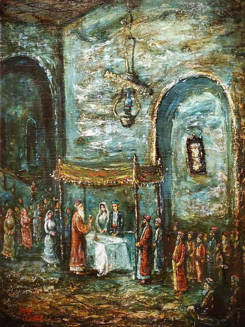 Jewish Wedding Scene - Moshe Castel - JLuxury