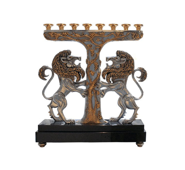 Lion Menorah - Frank Meisler - JLuxury