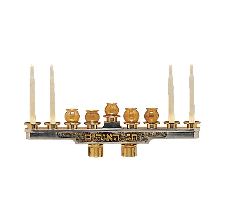 "Lions of Judah" Shabbat Candlesticks - Frank Meisler - JLuxury