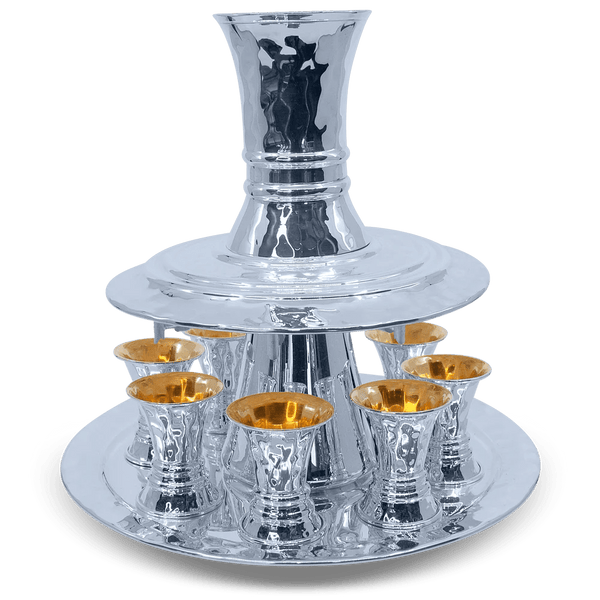 Modern Hammered Kiddush Fountain - Zion Hadad - JLuxury