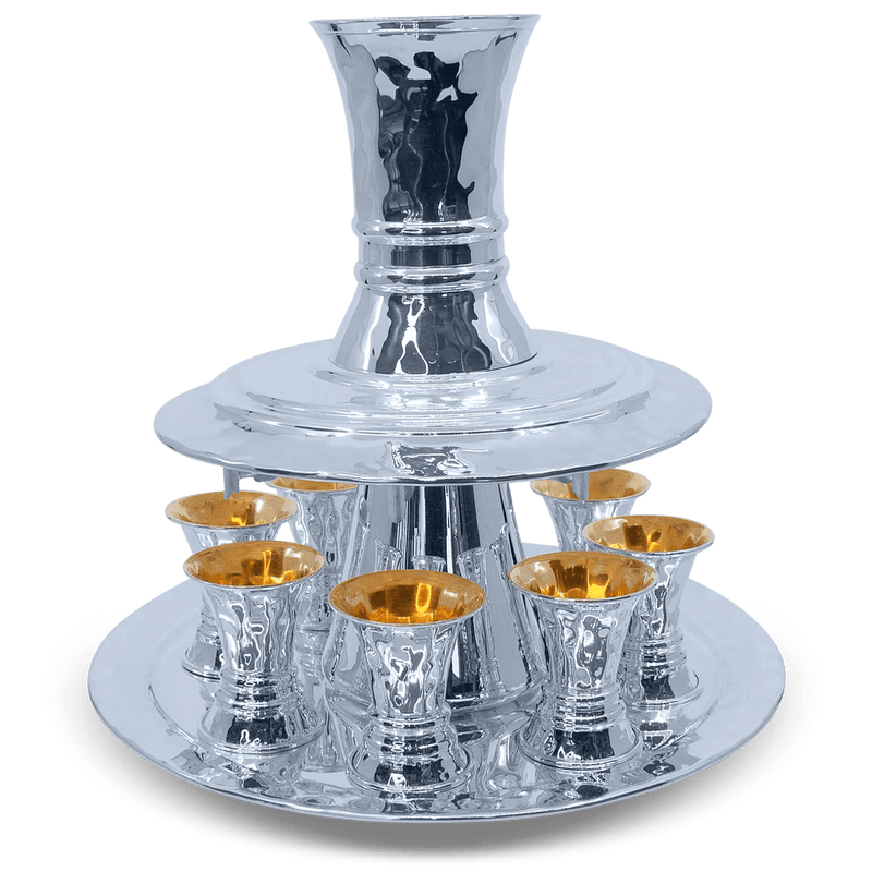 Modern Hammered Kiddush Fountain - Zion Hadad - JLuxury