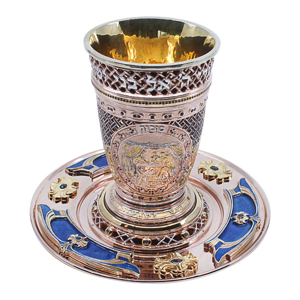 PASSOVER CUP AND PLATE SET - Zion Hadad - JLuxury