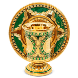 Royal Gold and Green Kiddush Cup - JLuxury Collection - JLuxury