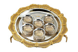 Silver and Gold Seder Stand - JLuxury Collection - JLuxury