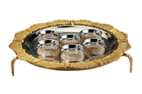 Silver and Gold Seder Stand - JLuxury Collection - JLuxury