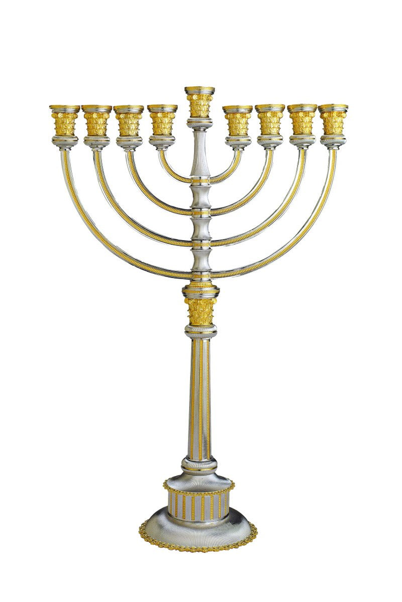 The Round Chanukah Menorah - JLuxury Collection - JLuxury